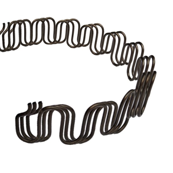 1 sofffjäder Serpentinspänning fjäderbåg fjäder platt fjäderbalanskrok Spänne fjäderklämma Reparationssoffa Elastisk (60cm + 2 klämmor + 6 spikar)