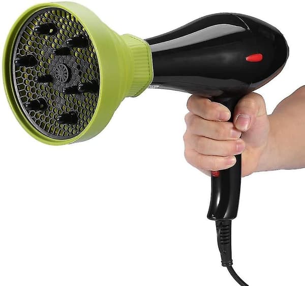 Hårtørrer Diffuser Foldbar Hårtørrer Diffuser Silikone Bærbar Sammenklappelig Hårblæser Tørrer Diffuser Til Krøllet Frizzy Hår Salon