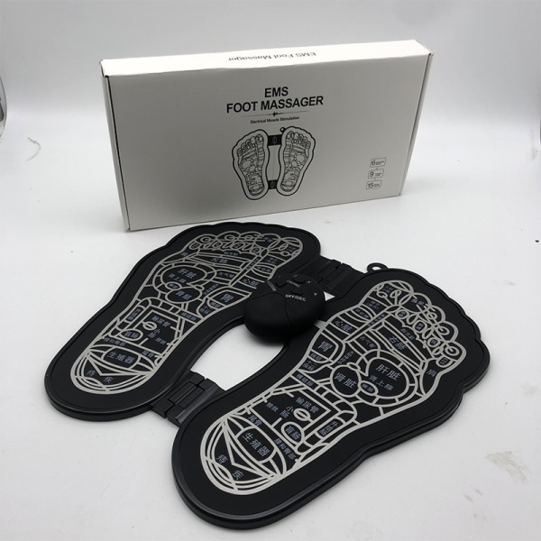 Ems Bioelectric Acupoints Massagematta, Fot Acupoints Stimulator Massagematta, Bio- Acupoint Massager Matta Svart