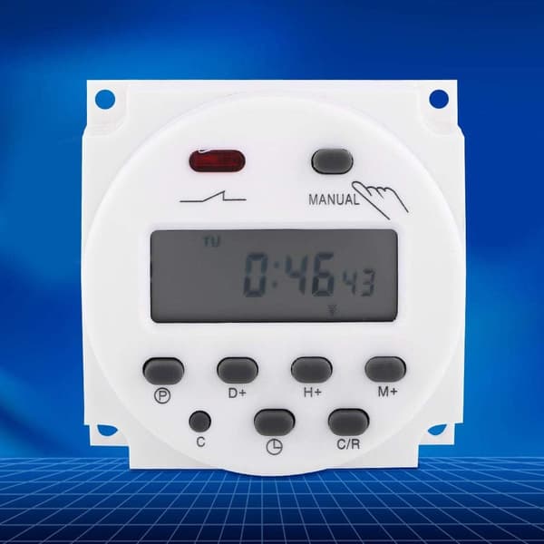 LCD Digital Timer Ugentlig Programmerbar Timer til Mikrocomputer Programmeret og Timer-Programmeret (110V)