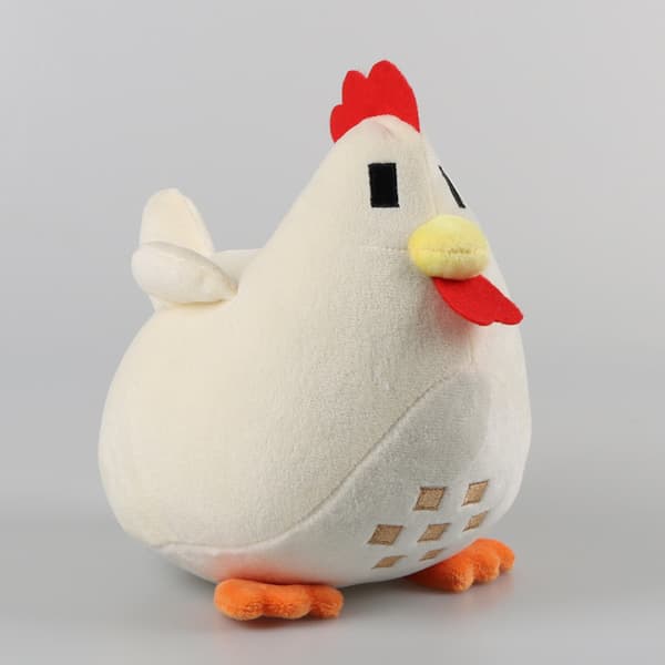 Stor Hane Plussjeleketøy 20cm (Hvit)