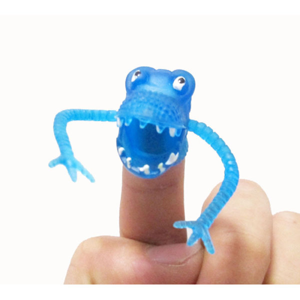 Monster Finger Leksak Leksak för barn Presentfest Rolig leksak Fingertop Puppet Show (10 silikonmonster, slumpmässig stil)