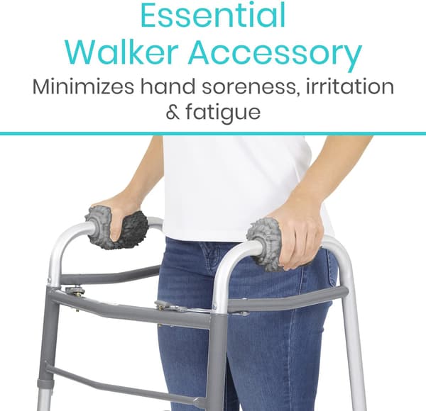 Fårskinn Walker Grips 2-Pack - Hand Pad Tillbehör för vikning