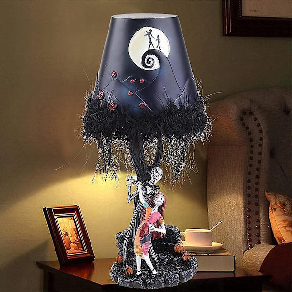 Led bordslampa bordslampa tofs Jack Skellington gotisk prydnadsdekoration