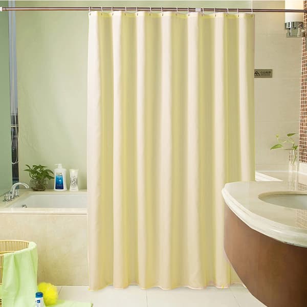 Vanligt beige duschdraperi hotell special duschdraperi polyeste