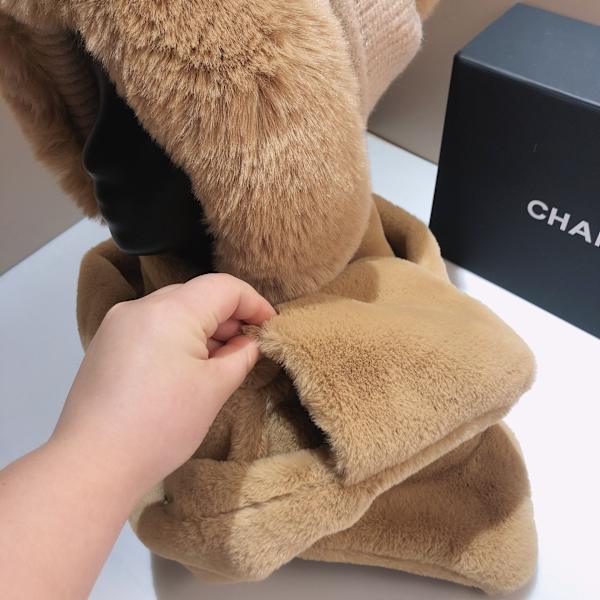 Scarf handskar hatt mjuk vadderad sjal kvinnor vinter utomhus värme Stickad mössa dam vinter varm mössa mössa handskar och halsduk Set KhakiName