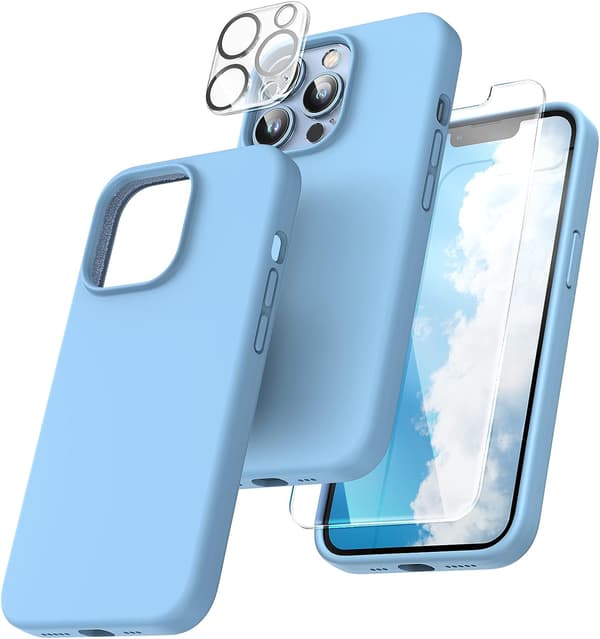 [5 i 1] för iPhone 13 Pro Max Skal, med 2-pack Skärmskydd