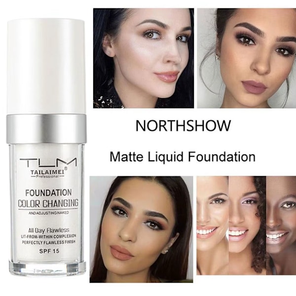 1-3 stk. Farveskiftende Foundation Makeup Base, Langtidsholdbar Hydrerende rosa hud 30ml 1 pcs