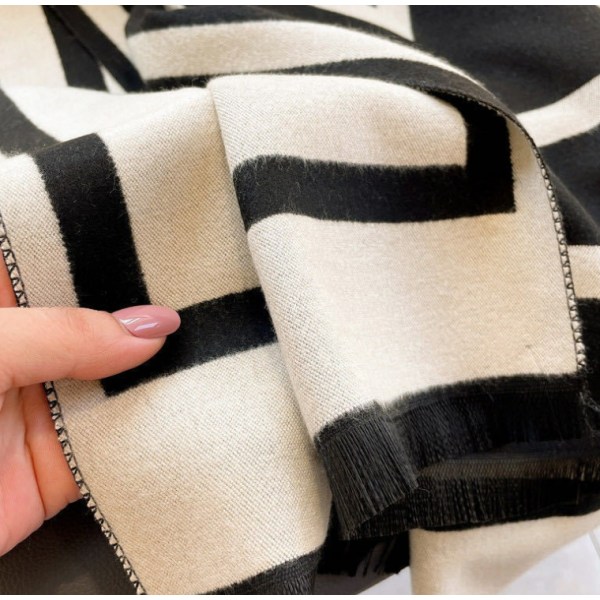 Tørklæde til kvinder, efterår og vinter, fortykket imiteret cashmere tørklæde