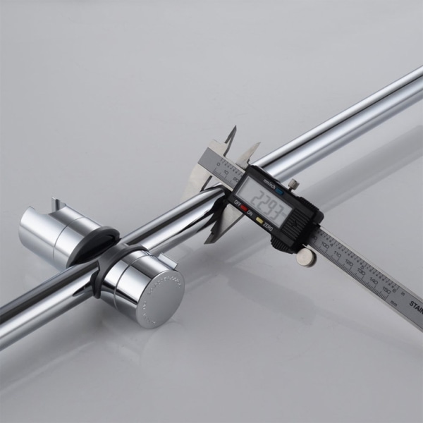 Rett knapp dusj glidehylse, midtre plug-in dusjstang, løftesete, dusjhodebrakett, egnet for 18-25 mm rør diameter