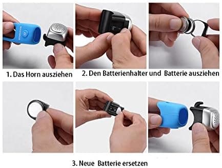 Sähköpyörän kellot, elektroninen pyörän torvi, mini summerikello E-kello vedenpitävä 80dB kello, universaali elastinen silikonikiinnitys punainen