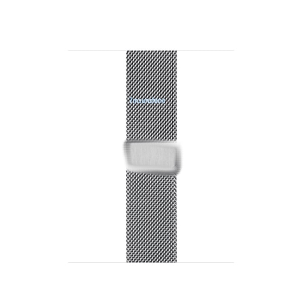 Mesh-klokkereim i rustfritt stål for menn og kvinner, egnet for Apple Watch 7 Milan-reim (Sølv 38/40/41mm)