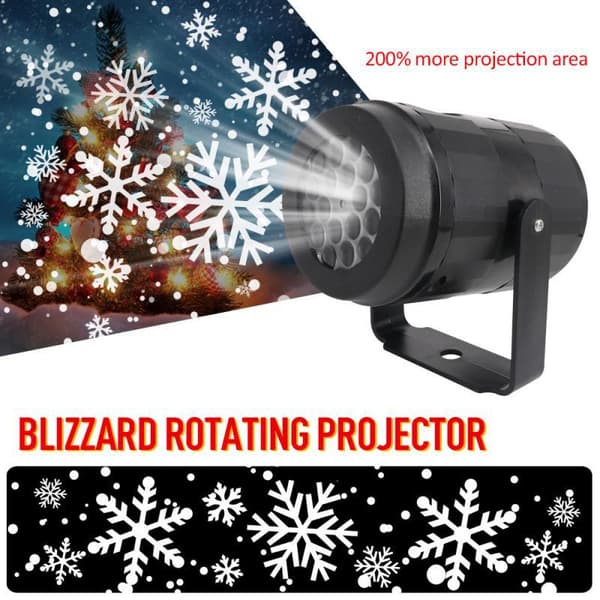 Led Laser Snowflake Projector Light Garden Party Light (brittiska regler)