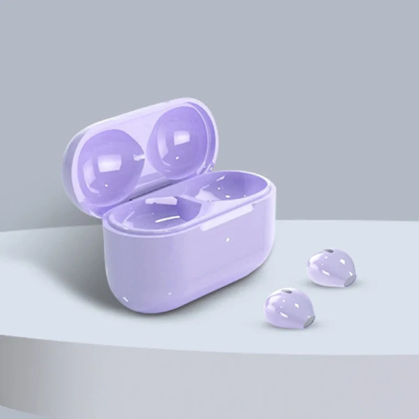 Nya osynliga hörlurar Minihörlurar Bluetooth TWS Wireless Game In-Ear Earbuds Noise Cancel Sports Music Headset Ultra Small purple