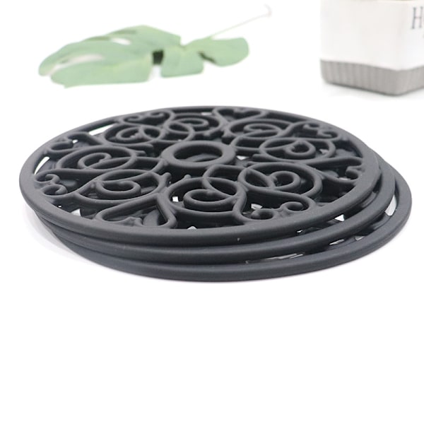 Silikonunderlägg, CREATSTAR Anti-Smuts, isolerad, multifunktionell blomform Mjuk och hållbar, halkfria Hot Pads och Underlägg Cup