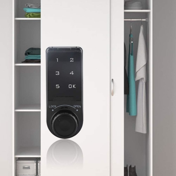 Digitalt dörrlås Elektroniskt skåplås Kodat numeriskt tangentbord Lösenord Åtkomstlås för skåp hemmakontor med tillbehör (L=20)