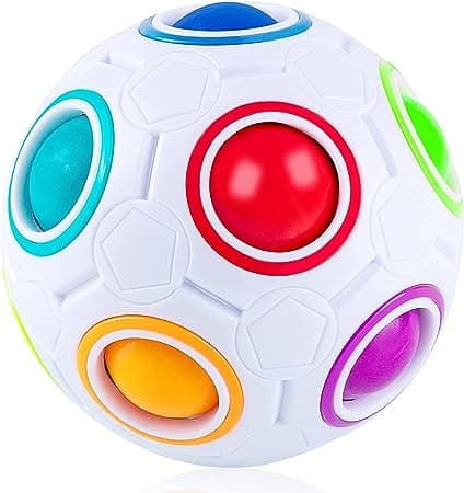 Magic Ball Puzzle Cube Easehome Pop Rainbow Leksaker för Vuxna St
