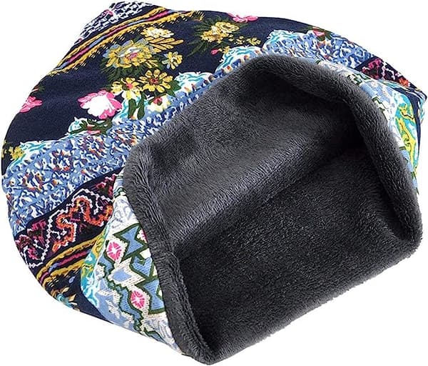 2-delt onesize hue efterår og vinter pullover mode plys hagesmæk hat vindtæt ørebeskyttelse varm hat trykt mønster pile hue