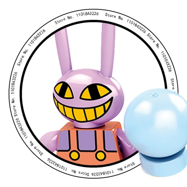 8 stk Fantastiske digitale sirkus mini actionleker actionfigurer byggeklosser gaver Egnet for LEG0