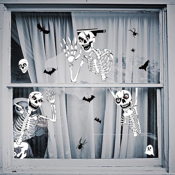 2 stykker Halloween-dekorasjon spøkelsesvindpipe spøkelsesfestival P