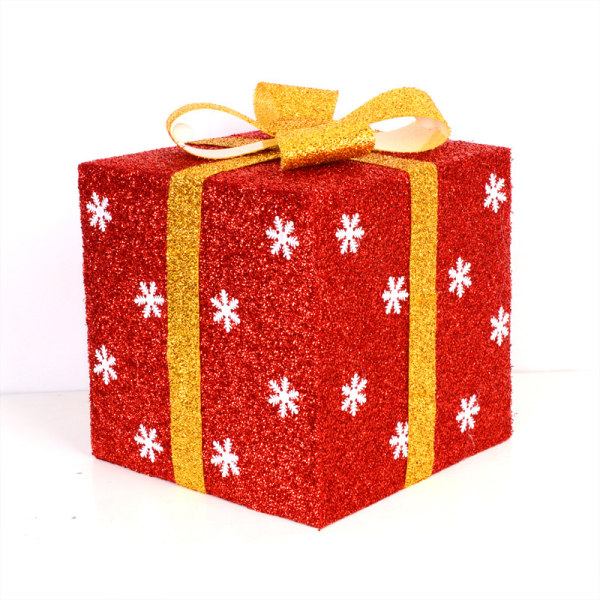 Christmas Ornament presentask fönster scen dekoration Snowflake presentask