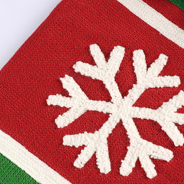 2 Styck Julstrumpor Julgran Snöstrumpor Presentpåse Juldekorationer Godispåse