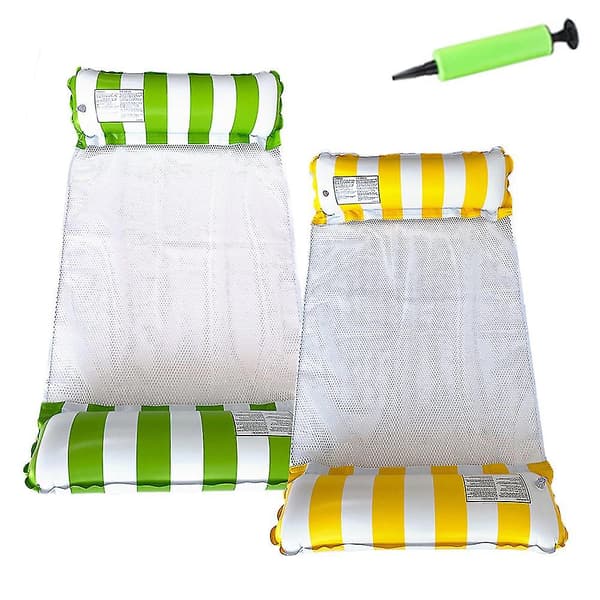 2pcs hammock uppblåsbar poolflotte, tillbehör för simbassänger