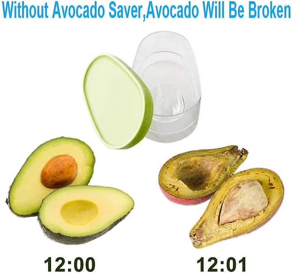 2-pak Avocado Oppbevaring, Avocado Keeper, Avocado Saver Holder