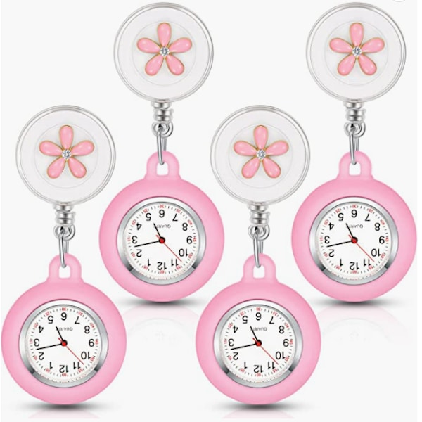 4-delad watch fickur watch watch studentexamensformuläret är infällbart (rosa)