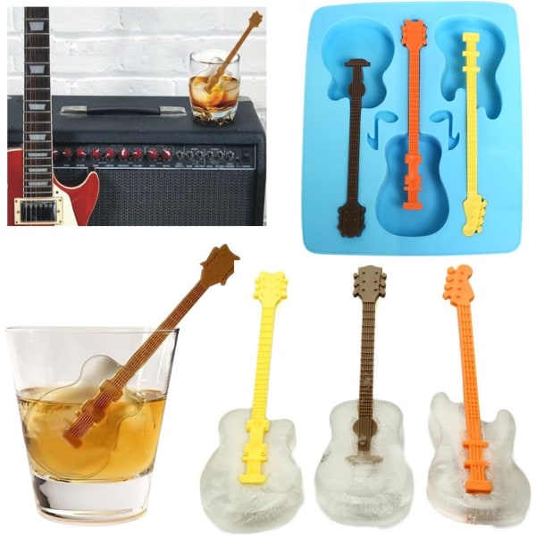 Blå Silikon Gitar Isform