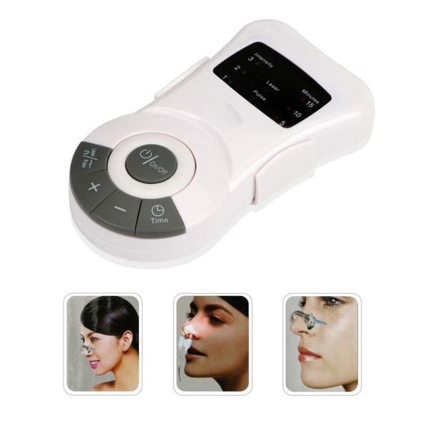 Rhinit Instrument Lågfrekvent rött ljus Massage Fysioterapi Instrument Näshinder Intelligent Anti-Snarkning Rhinitis Device