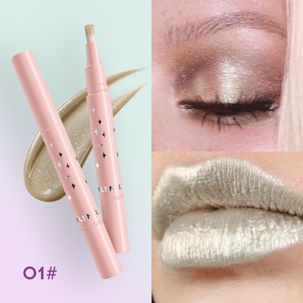Skimrande flytande ögonskuggspensel Eye Brightening Natural 01#