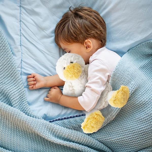 Plyschleksak Söt anka Härlig stoppad djurdocka 11,8' mjuk och söt kramande kudde Plyschleksak Födelsedagsfest Present för barn Toddler Flickor Pojkar