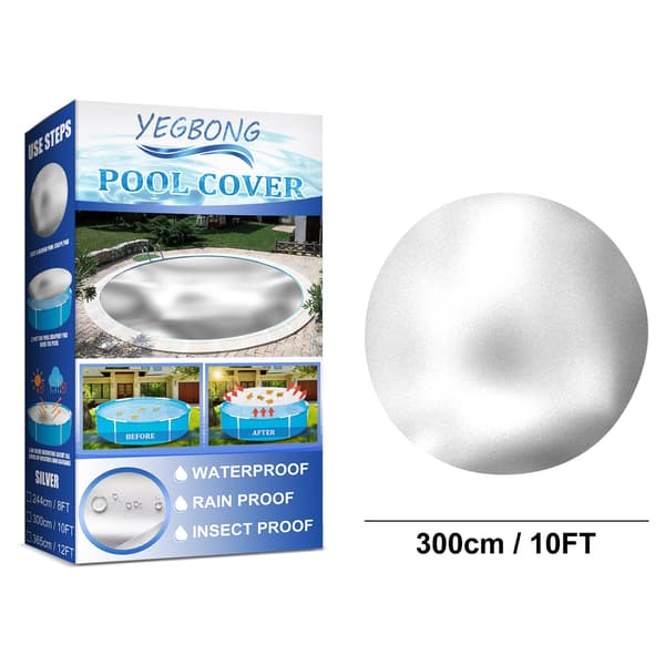 Poolskydd, Rektangulärt Poolskydd, Runt Poolskydd (300cm)