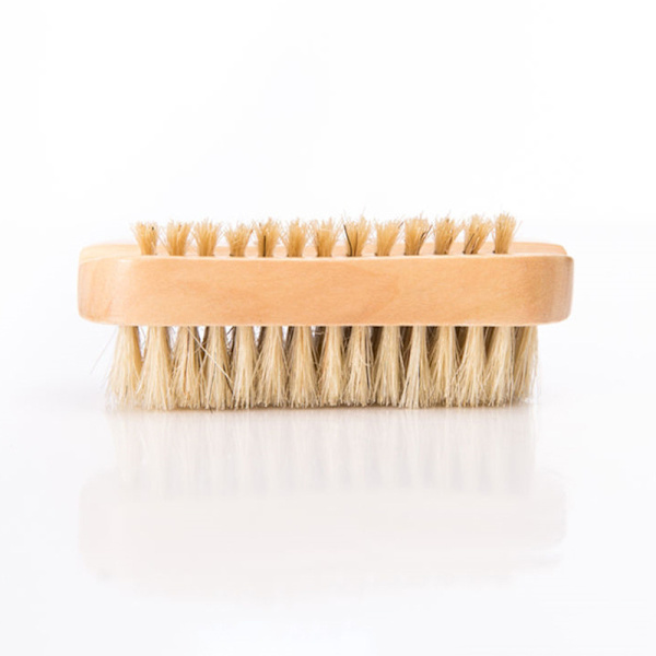 3st trärengöringsborste grisborste dubbelsidig handborste Nagelborste Jade Disc Nut Brush