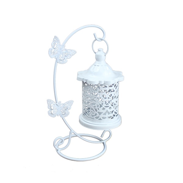 Starlight-metall Lysestake, uthulet Fuglebur Hengende Lysestake Lykt Vintage Tealight Holder Jern Dekor For Bryllup, Bordpynt