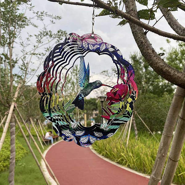 3D Roterende Vindspil Havekunst Vindspinder Udendørs Ornamenter