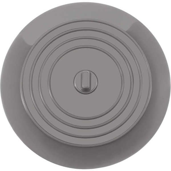 Badproppar Silikon diskbänkspropp diskbänkspropp 15,3 cm diameter för kök, badrum och tvätt Universal avloppspropp (1 st, grå)