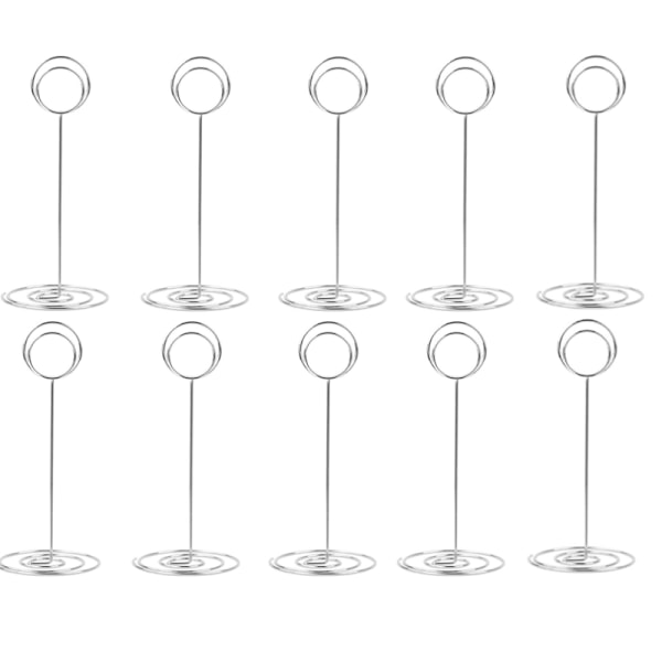 20 kappaletta pöytänumerotelinettä, korttitelinettä, pöytäkuvatelinettä, lanka-valokuvatelinettä, klipsiä, muistilehtiötä, valokuvatelinettä (hopea 220mm)