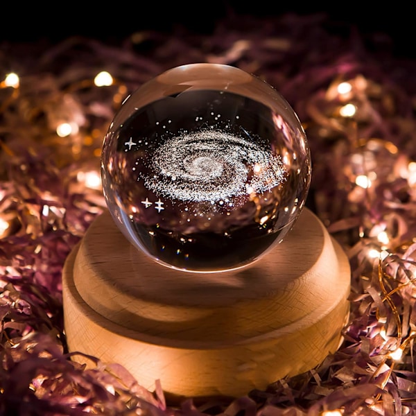 Projektion LED-ljus-3D Crystal Ball musikdosa Lysande roterande