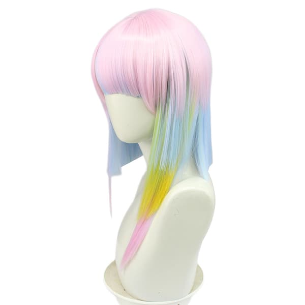 Lucy Running kvinnlig cosplay med kort hår med gradient gradient 40cm