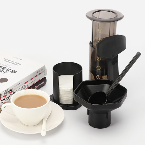 Kaffe- och espressobryggare - gör snabbt utsökt kaffe utan bitterhet - 1 till 3 koppar per pressning