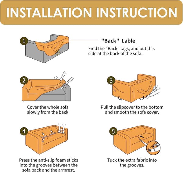 Stretch Sofföverdrag Tryckta Sofföverdrag Loveseat Överdrag för 2-Sits Soffor Elastiskt Universellt Möbelskydd med 1 Örngott (Medium, Grå)