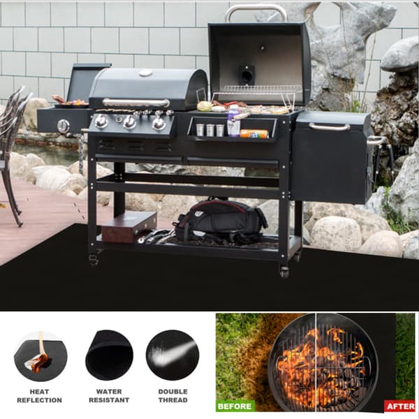 Brannmatte Anti-Brann - Grillmatte - Grillmatte - Brannhemmende Matte (99*119cm)