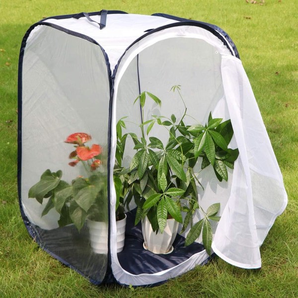 24\" Stort Monark Sommerfugl Habitat, Gigantisk Sammenleggbart Insektnett Bur Terrarium Pop-up 40 x 40 x 61 cm