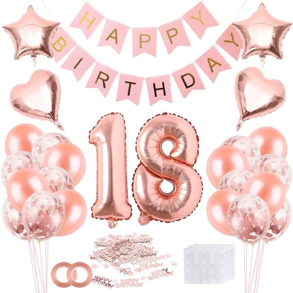 18-födelsedag, 18-födelsedagsdekoration, 18-ballongdekoration, 18-ballonger, 18-årsdekoration, 18-födelsedagsflicka, 18-födelsedagskvinna, dekoration 18 B