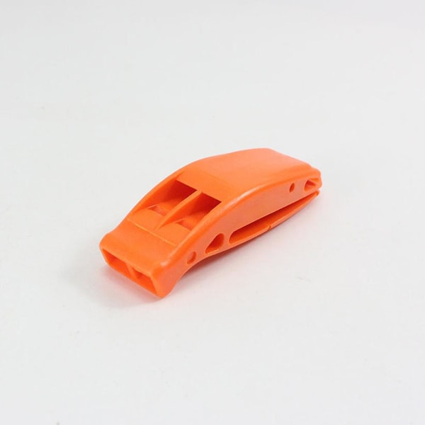 2 stycken orange Dual Frequency High Decibel Survival Whistle Tool