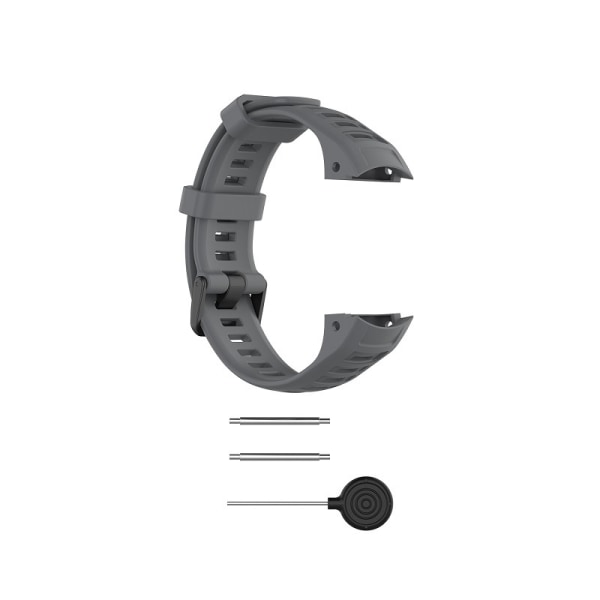 Garmin Instinct/Instinct Tide/Tactical silikoninen kellon ranneke työkaluilla, harmaa