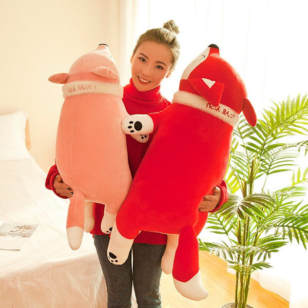 1st 50 cm Kawaii Dolls Gosedjur Plyschleksaker för flickor Barn Pojkar Plyschkudde Räv Mjukdjursdocka Födelsedagspresent