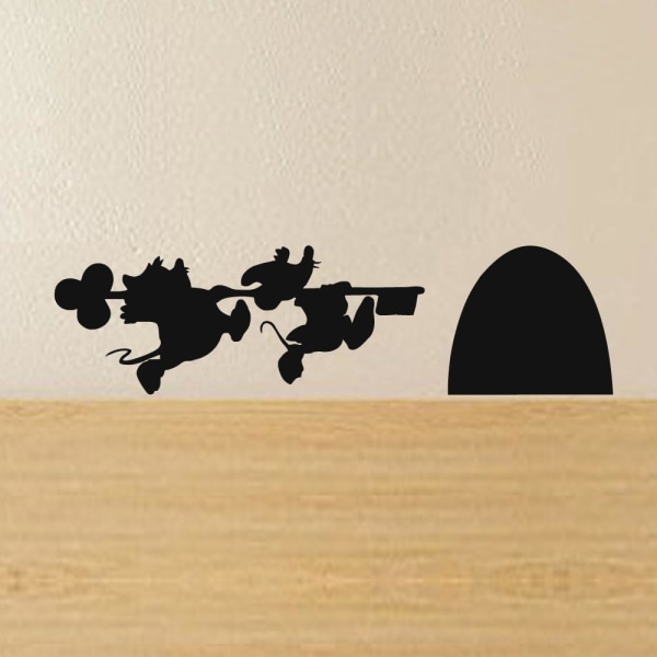 Musse Pigg och Minnie Mouse House Vinylväggdekal (20 x 7 cm)
